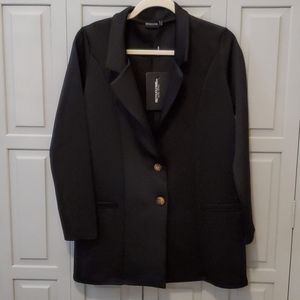 Pretty Little Thing Black Oversised Blazer